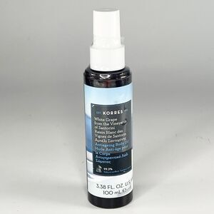 Korres White Grape Anti-Aging Body Oil Moisturizer 3.38 oz Sealed New